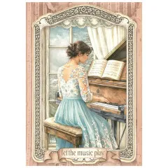 Stamperia A6 Mini Rice Paper - Symphony by Sara Alcobendas