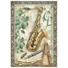 Stamperia A6 Mini Rice Paper - Symphony by Sara Alcobendas