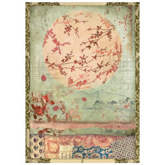Stamperia A6 Mini Rice Paper - Oriental Garden