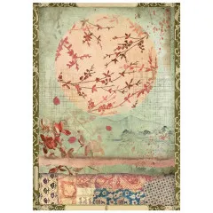Stamperia A6 Mini Rice Paper - Oriental Garden
