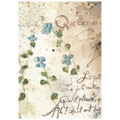 Stamperia A6 Mini Rice Paper - Flowers and Poems
