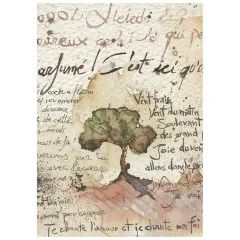 Stamperia A6 Mini Rice Paper - Flowers and Poems