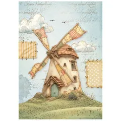 Stamperia A6 Mini Rice Paper - Cozy Family