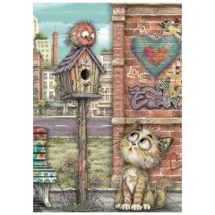 Stamperia A6 Mini Rice Paper - Furry Friends 2 by Antonis Tzanidakis
