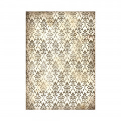 Stamperia A6 Rice Paper - Vintage Library Backgrounds