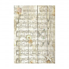 Stamperia A6 Rice Paper - Songs of the Sea - Backgrounds