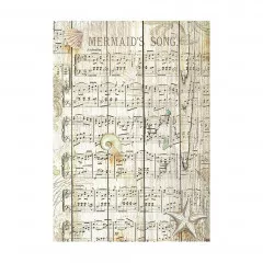 Stamperia A6 Rice Paper - Songs of the Sea - Backgrounds