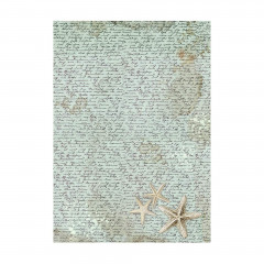 Stamperia A6 Rice Paper - Songs of the Sea - Backgrounds