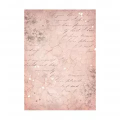 Stamperia A6 Rice Paper - Romance Forever - Backgrounds