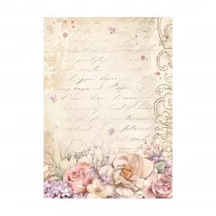 Stamperia A6 Rice Paper - Romance Forever - Backgrounds