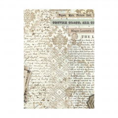 Stamperia A6 Rice Paper - Brocante Antiques - Backgrounds