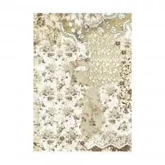 Stamperia A6 Rice Paper - Old Lace - Backgrounds