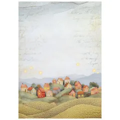 Stamperia A6 Rice Paper - Whispering Woods - Backgrounds