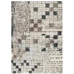 Stamperia A6 Rice Paper - Furry Friends - Backgrounds