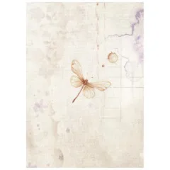 Stamperia A6 Rice Paper - Quiet Days - Backgrounds