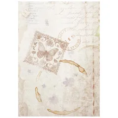 Stamperia A6 Rice Paper - Quiet Days - Backgrounds