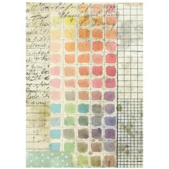 Stamperia A6 Rice Paper - Daisy Art - Backgrounds