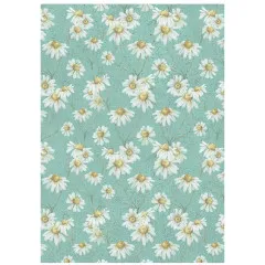 Stamperia A6 Rice Paper - Daisy Art - Backgrounds