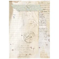 Stamperia A6 Rice Paper - Secret Diary - Backgrounds