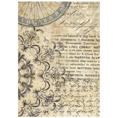 Stamperia A6 Rice Paper - Gardens of Time by Antonis Tzanidakis - Backgrounds