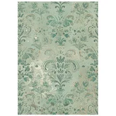 Stamperia A6 Rice Paper - Gardens of Time by Antonis Tzanidakis - Backgrounds