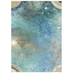 Stamperia A6 Rice Paper - Cosmos - Backgrounds by Cristina Radovan