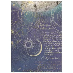 Stamperia A6 Rice Paper - Cosmos - Backgrounds by Cristina Radovan