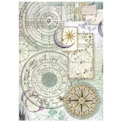 Stamperia A6 Rice Paper - Cosmos - Backgrounds by Cristina Radovan