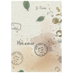 Stamperia A6 Rice Paper - Flowers and Poems - Backgrounds