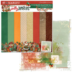 Solids Collection Pack mit Bonusbogen in Pastellgrün mit Ho-Ho-Schrift