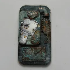 Katy Sue Designs - Silicone Mould - Riveted Metal Plate