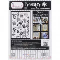 Transfer Me Sheet A4 - Vintage Fruits