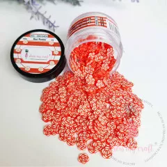 Dress My Craft Shaker Elements - Red Roses Slices