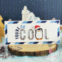 Dress My Craft Shaker Elements - Christmas Penguin Slices