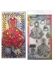 Dylusions Couture Clear Stamps - Ladies Who Lunch, Duo