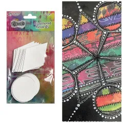 Dylusions - Dyamond Boards - Circles & Diamonds