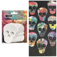 Dylusions - Dyamond Boards - Skulls