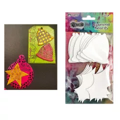 Dylusions - Dyamond Boards - small Bells & Holly