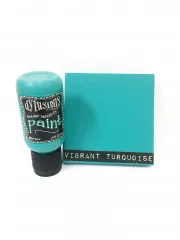 Flip Cap Bottle Dylusions Paint - Vibrant Turquoise