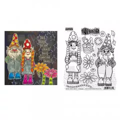 Dyan Reaveley\s Dylusions - Cling Stamp Collections - Gnome Sweet Gnome