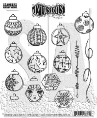 Dylusions Cling Stamps - Hanging Your Baubles