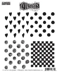 Dylusions Cling Stamps - Button It