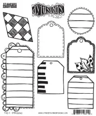 Dylusions Cling Stamps - Tag It