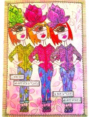 Dylusions Cling Stamps - Let Me Adjust My Crown