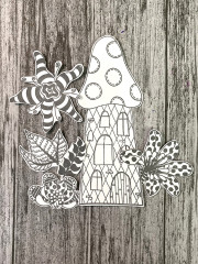Dylusions Cling Stamps - Down in the Woods