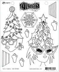 Dylusions Cling Stamps - Tree Topper