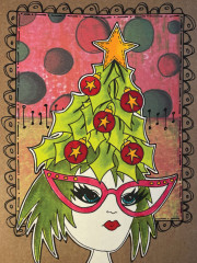 Dylusions Cling Stamps - Tree Topper