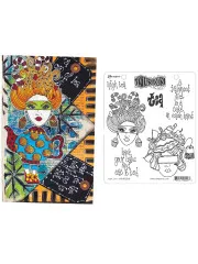 Dylusions Cling Stamps - High Tea