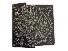 Dylusions Stencils Silhouette - Behave (small)