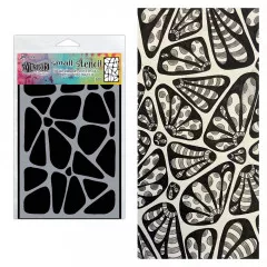 Dylusions 5x8 Stencil - Crazy Paving